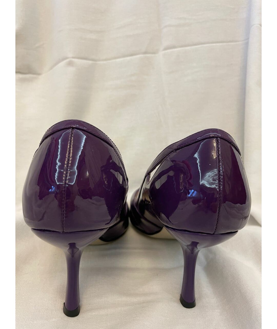 BOTTEGA VENETA Фиолетовые туфли из лакированной кожи, фото 4