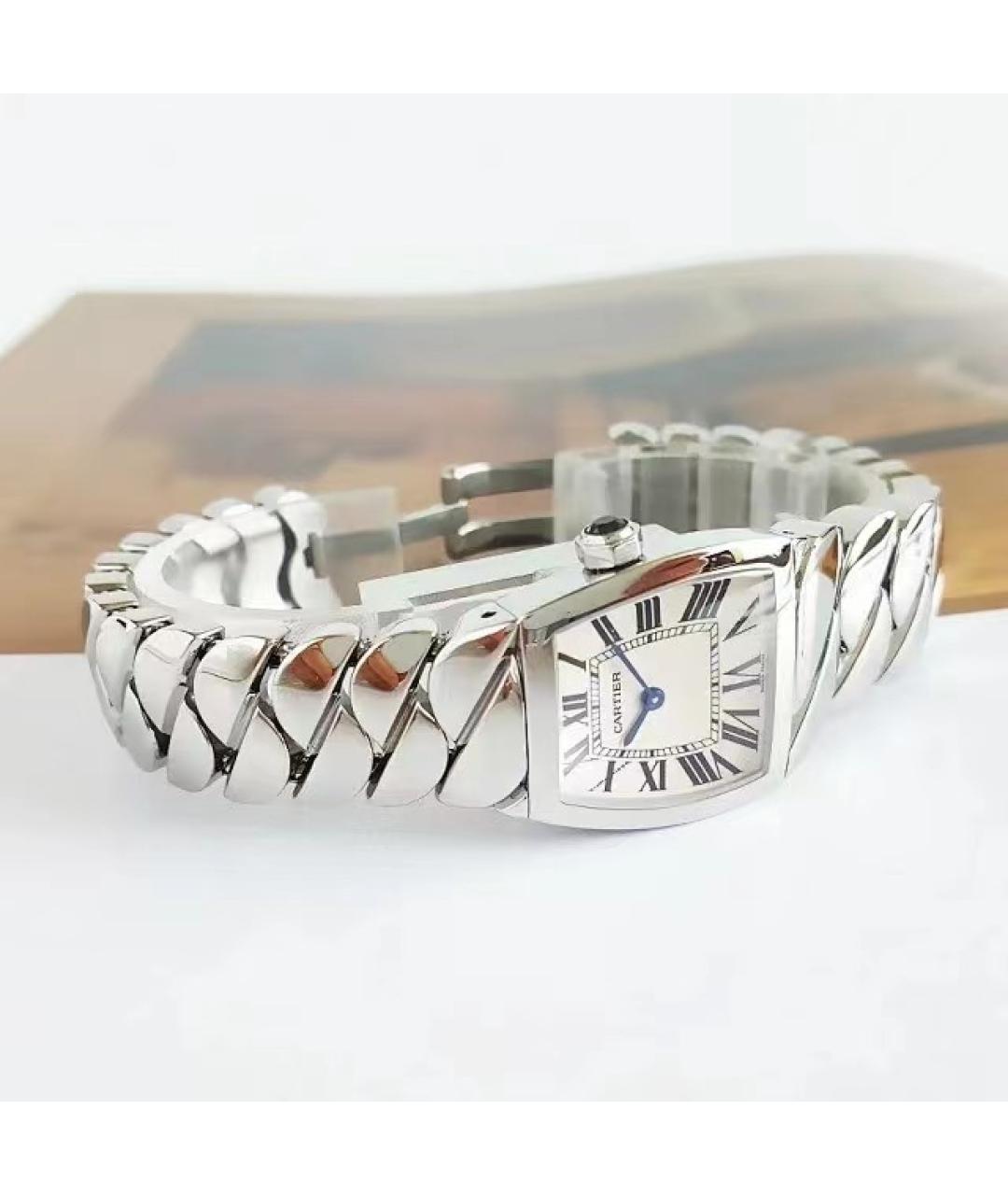 CARTIER Белые часы, фото 5