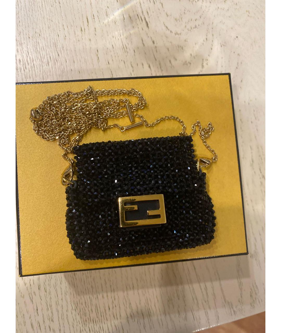 FENDI Черная подвеска из бисера, фото 7