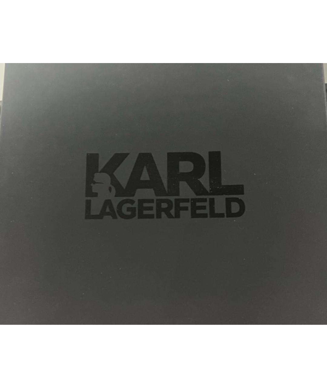 KARL LAGERFELD Черные текстильные кроссовки, фото 5