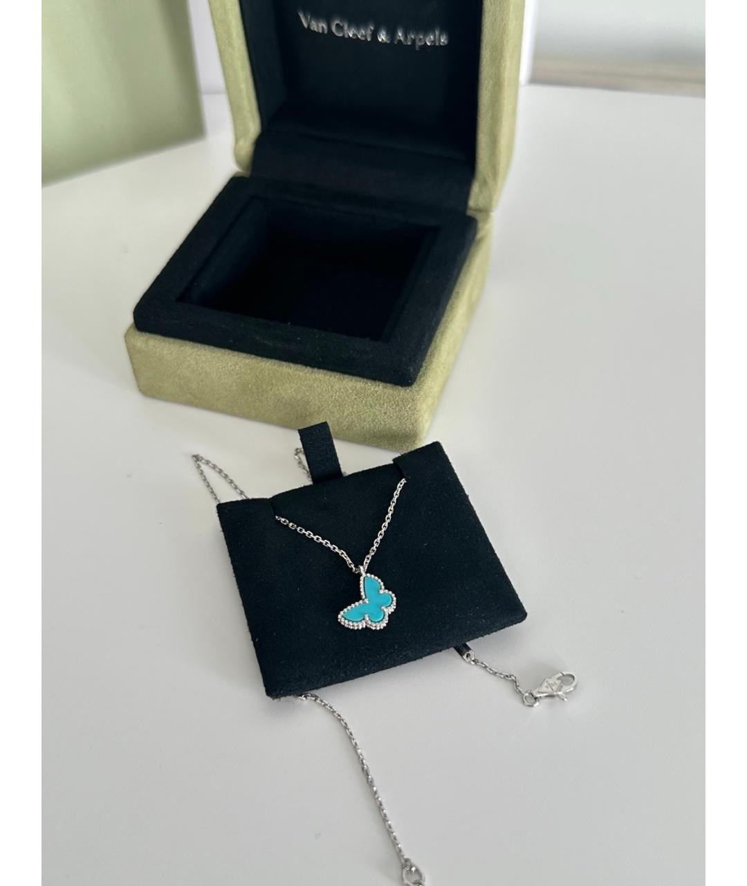 VAN CLEEF & ARPELS Бирюзовое колье из белого золота, фото 3