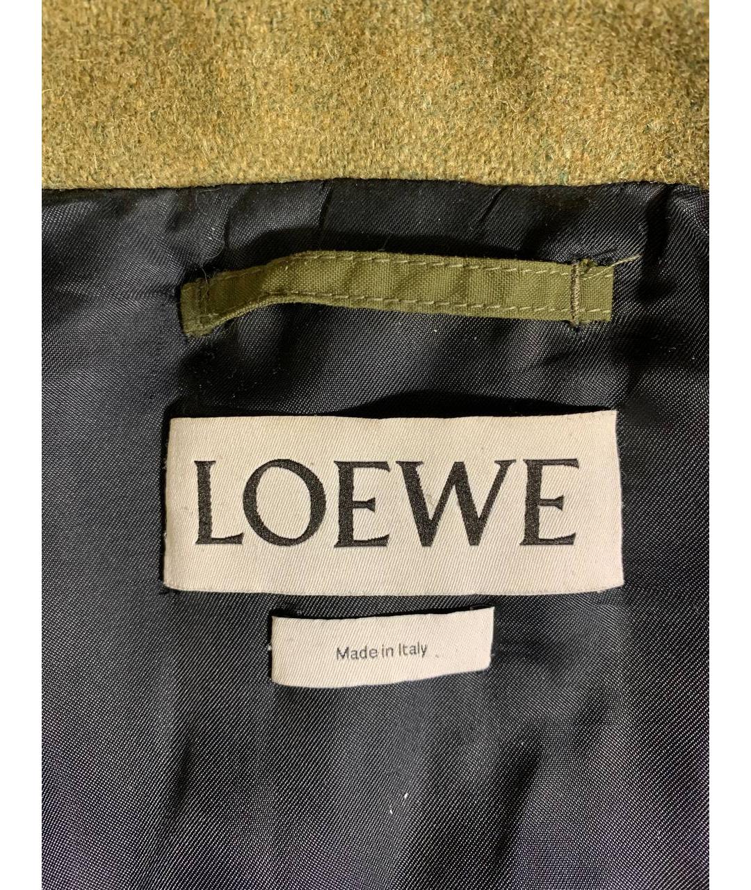 LOEWE Хаки хлопковая куртка, фото 6