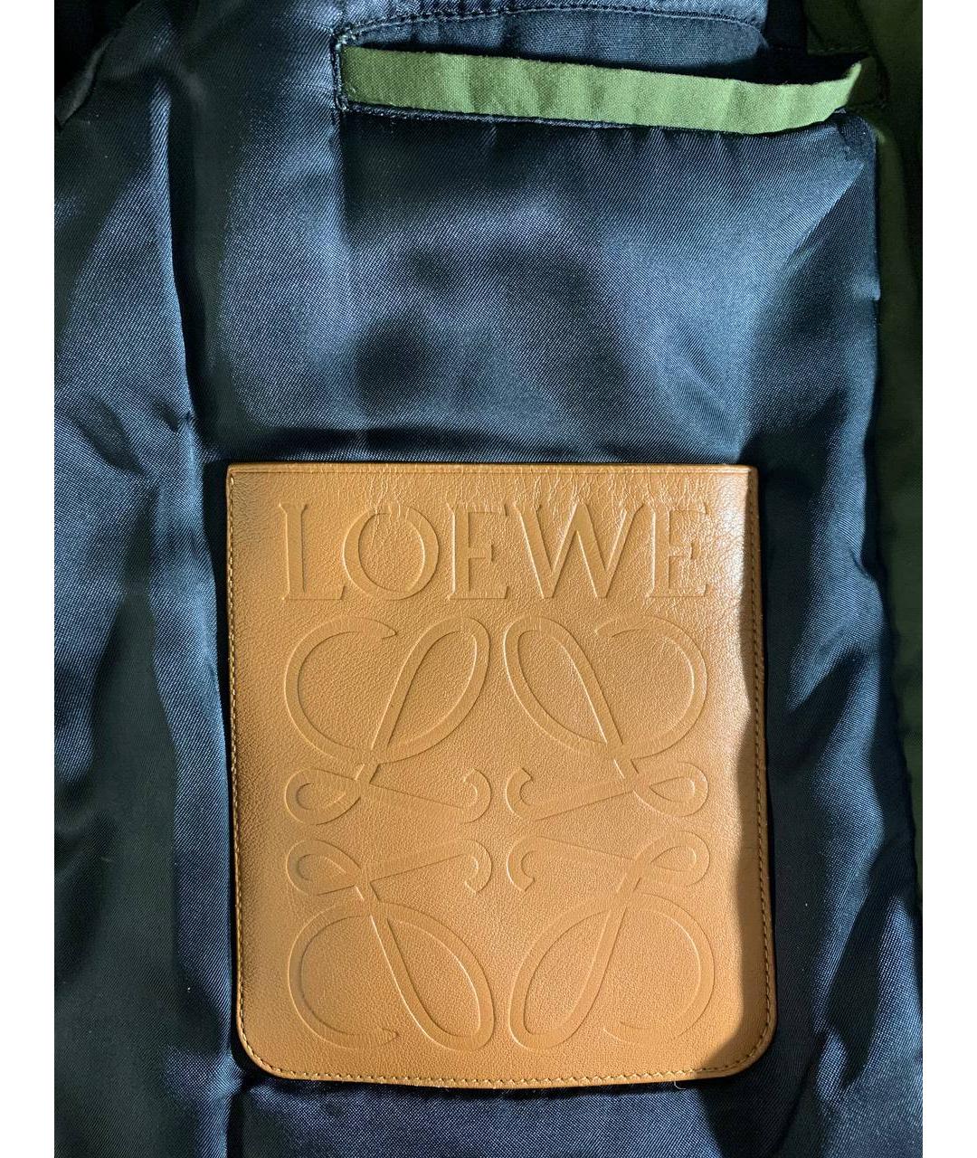 LOEWE Хаки хлопковая куртка, фото 7