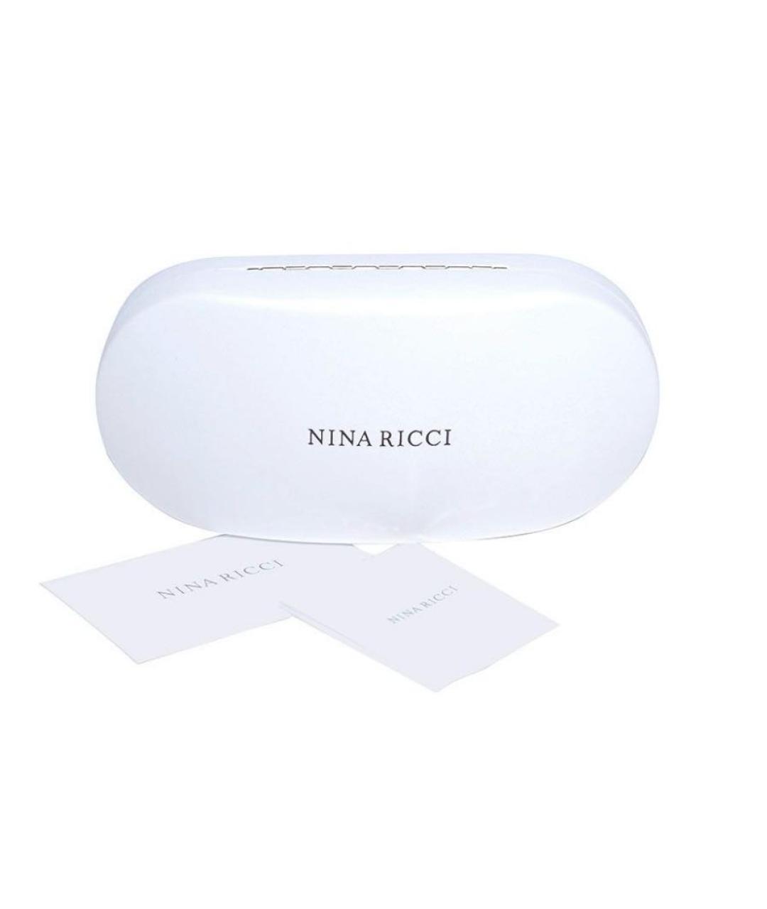 NINA RICCI Синие металлические солнцезащитные очки, фото 4