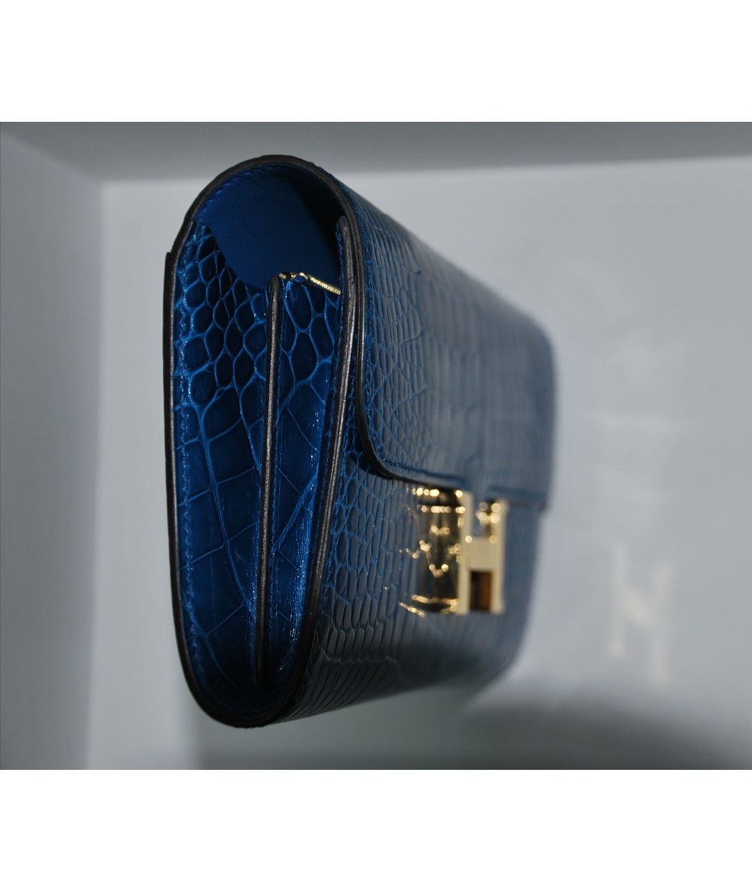 HERMES PRE-OWNED Синий кошелек из экзотической кожи, фото 4
