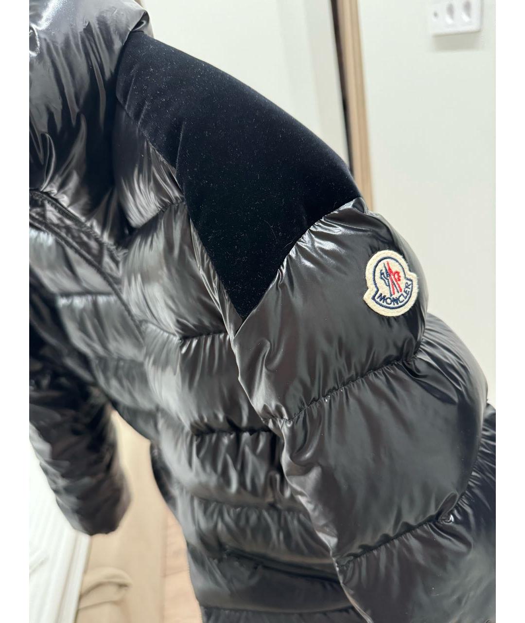 MONCLER Черный пуховик, фото 6