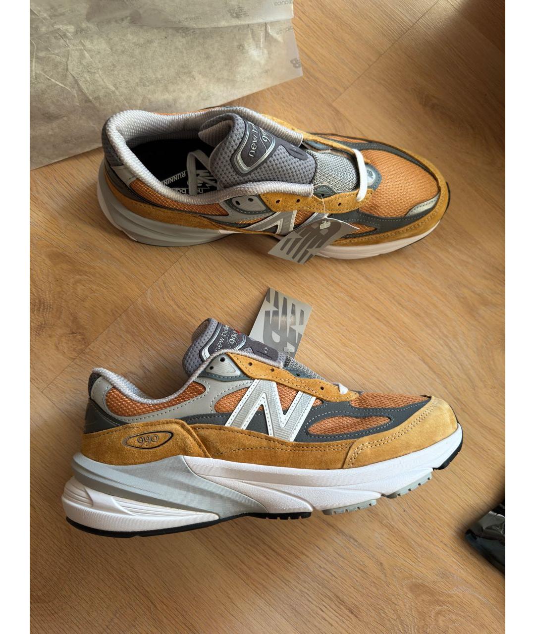 NEW BALANCE Горчичные низкие кроссовки / кеды, фото 9