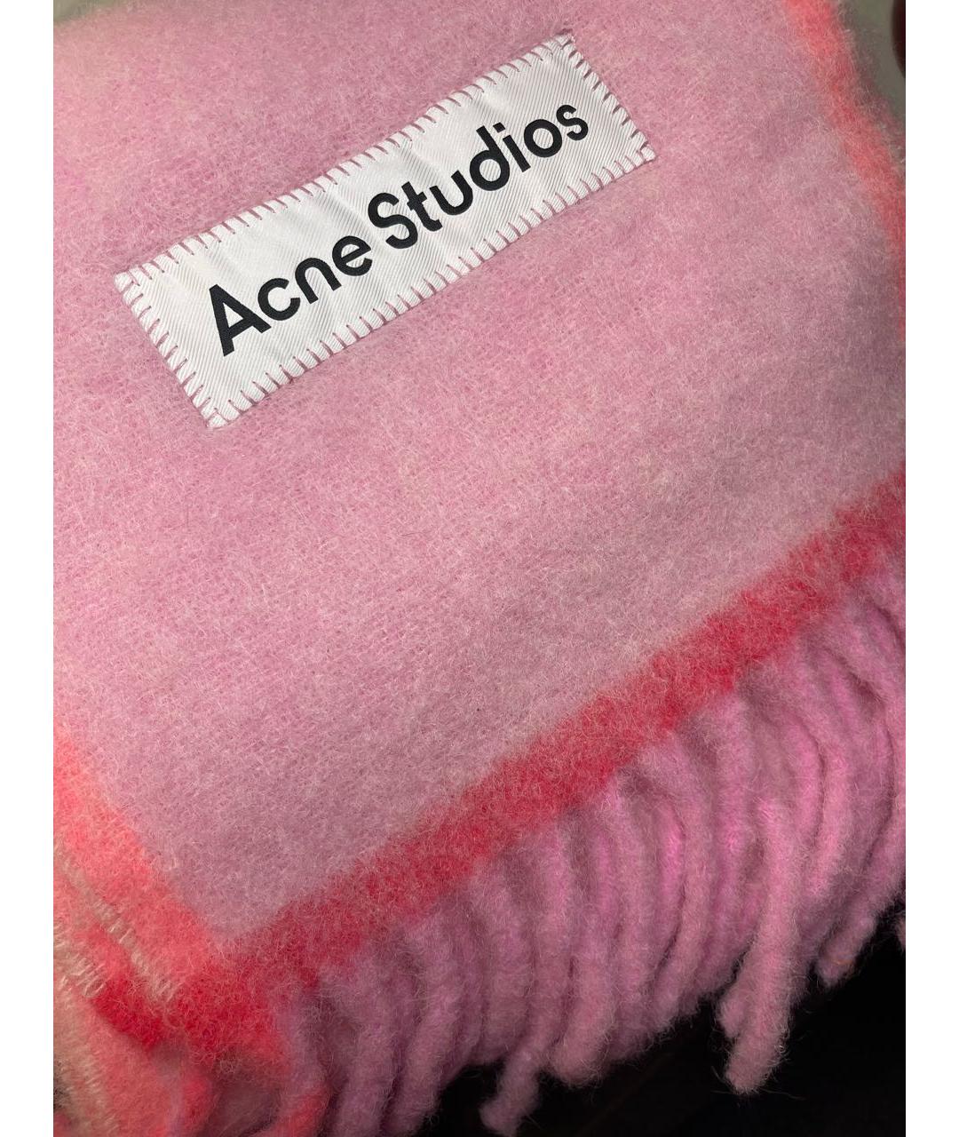 ACNE STUDIOS Розовый шарф, фото 7