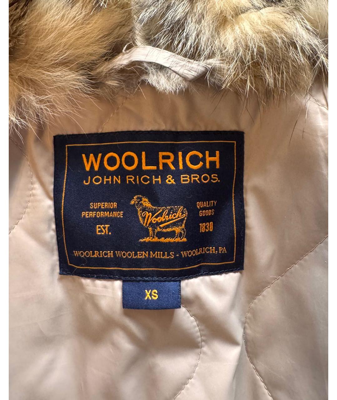 WOOLRICH Хаки хлопковая парка, фото 4