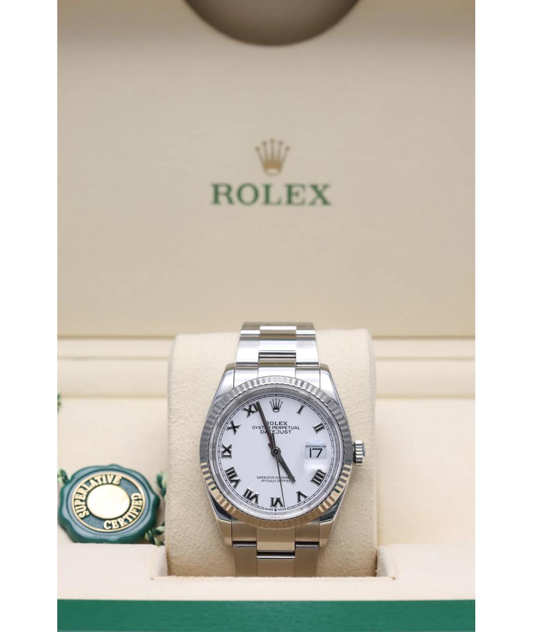 ROLEX Белые часы из белого золота, фото 2