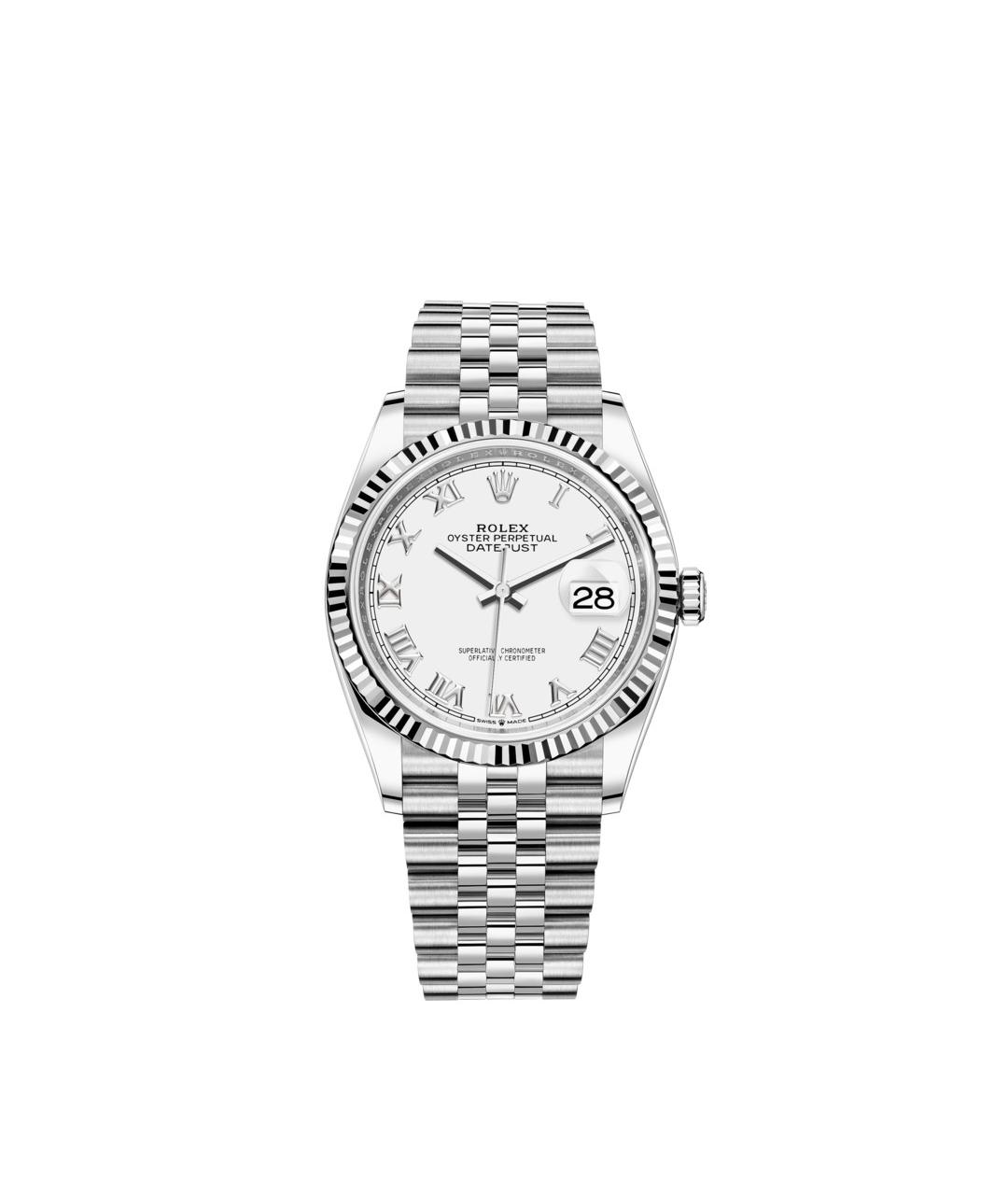 ROLEX Белые часы из белого золота, фото 1