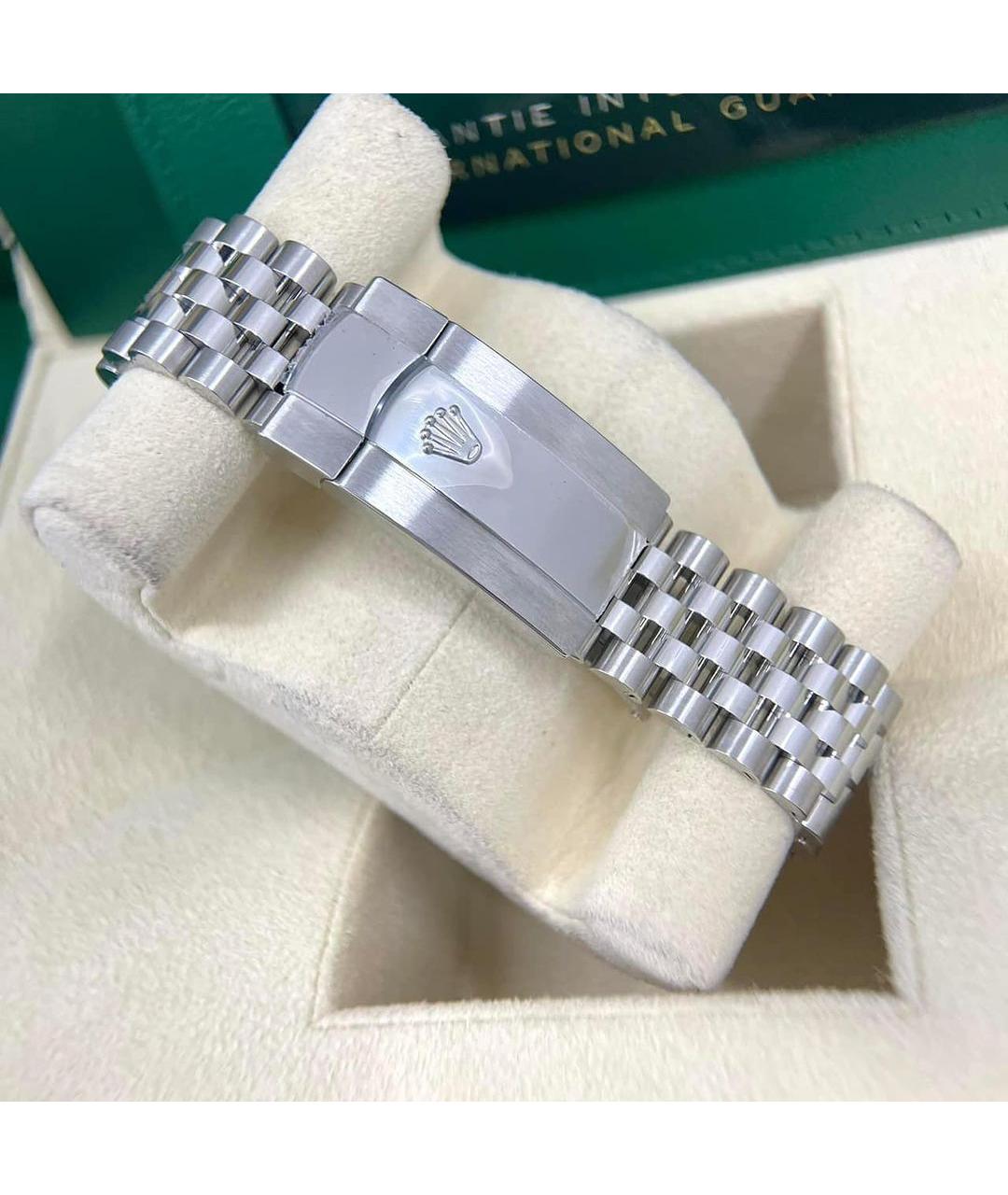 ROLEX Синие часы из белого золота, фото 5