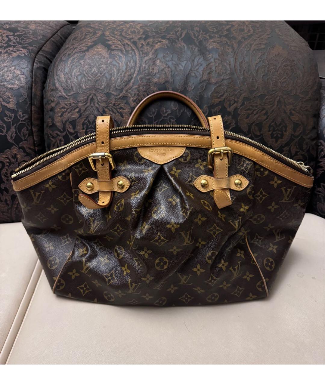 LOUIS VUITTON Коричневая сумка тоут, фото 3