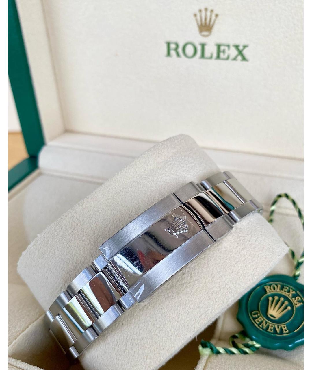 ROLEX Зеленые часы из белого золота, фото 4