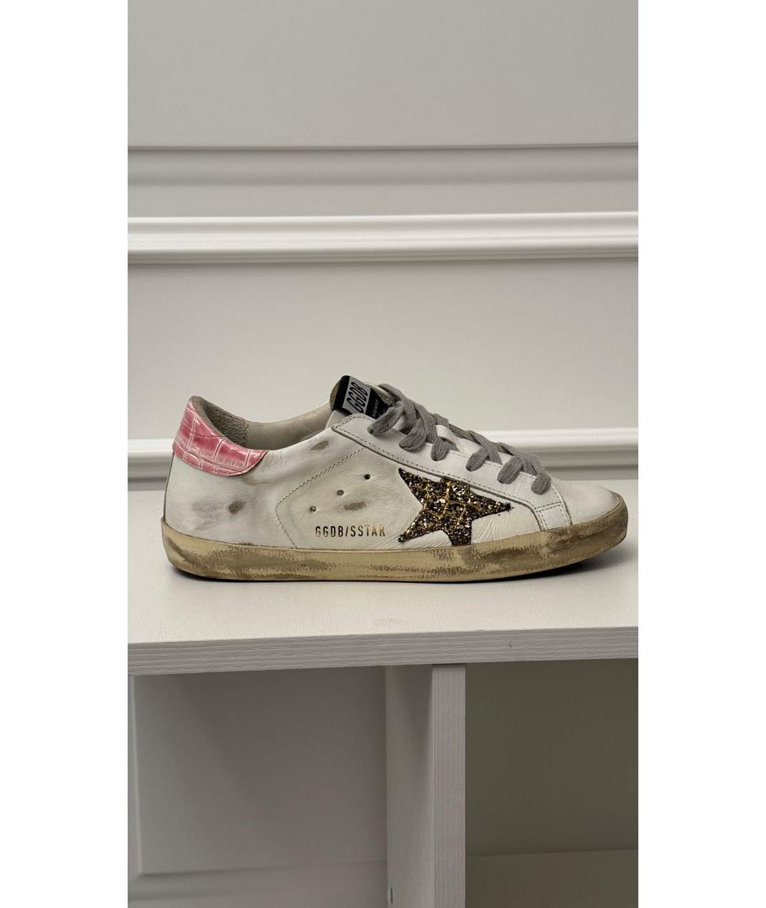 GOLDEN GOOSE DELUXE BRAND Белые кожаные кеды, фото 9