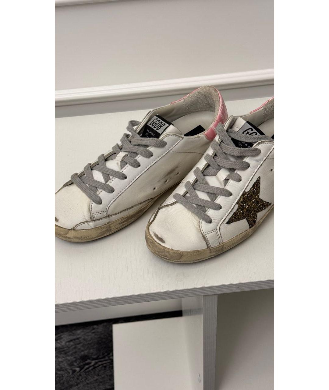 GOLDEN GOOSE DELUXE BRAND Белые кожаные кеды, фото 8