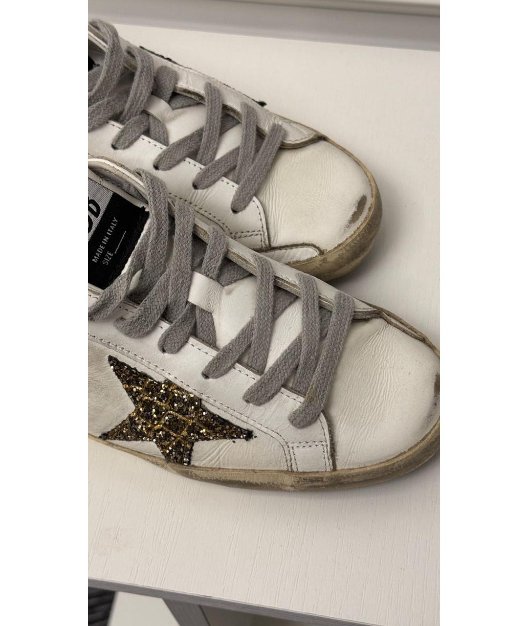 GOLDEN GOOSE DELUXE BRAND Белые кожаные кеды, фото 5