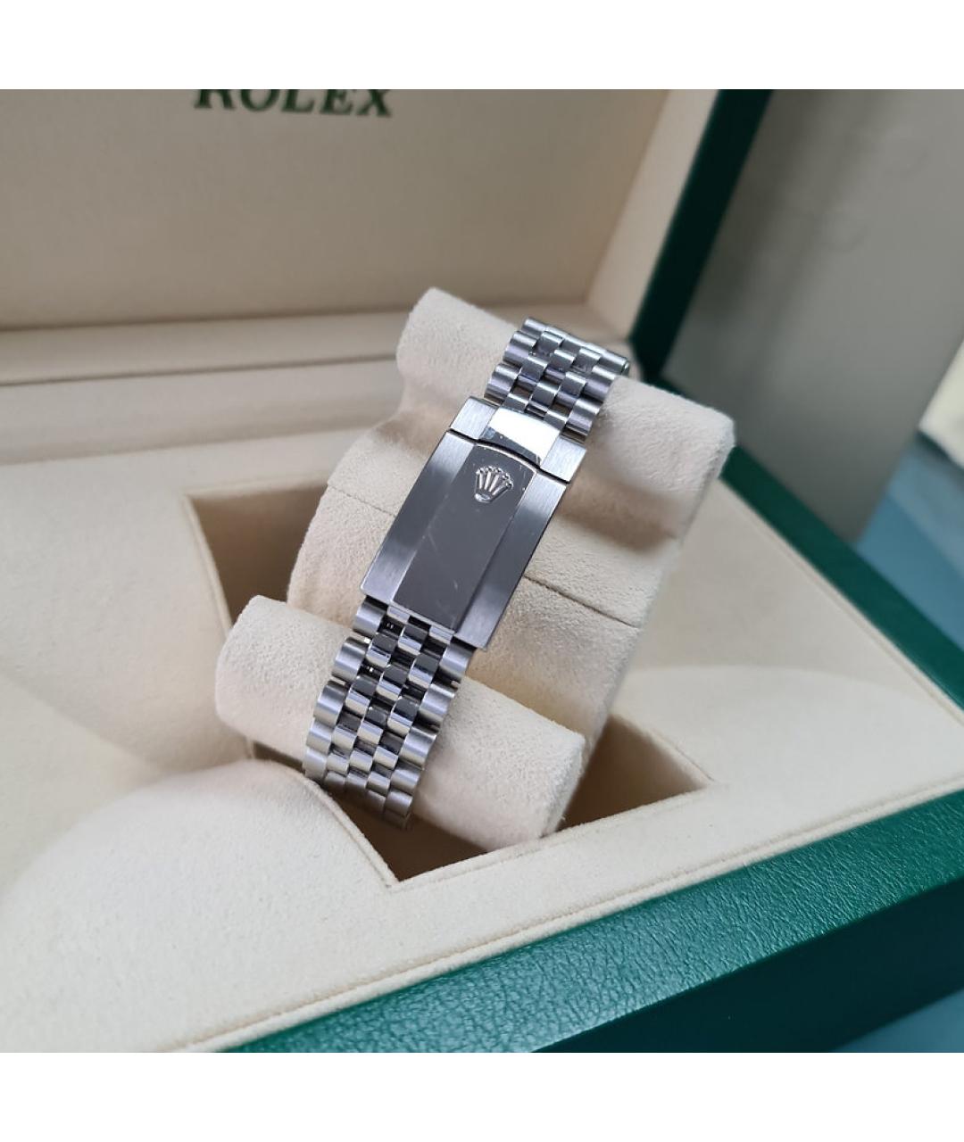 ROLEX Черные часы из белого золота, фото 6