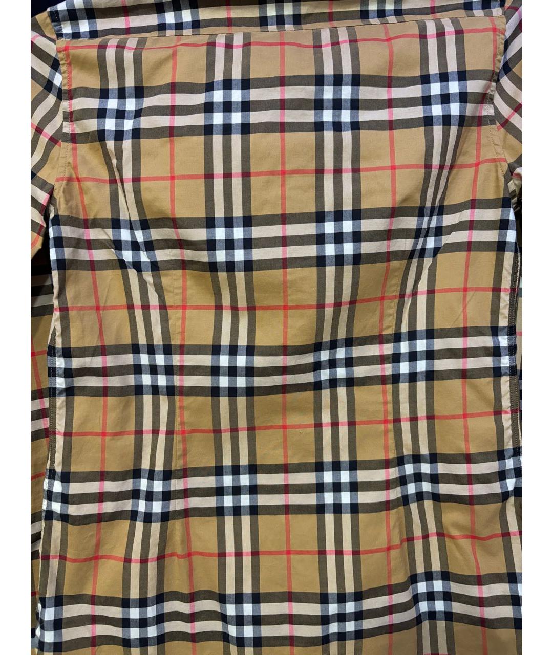 BURBERRY Горчичная хлопковая рубашка, фото 2