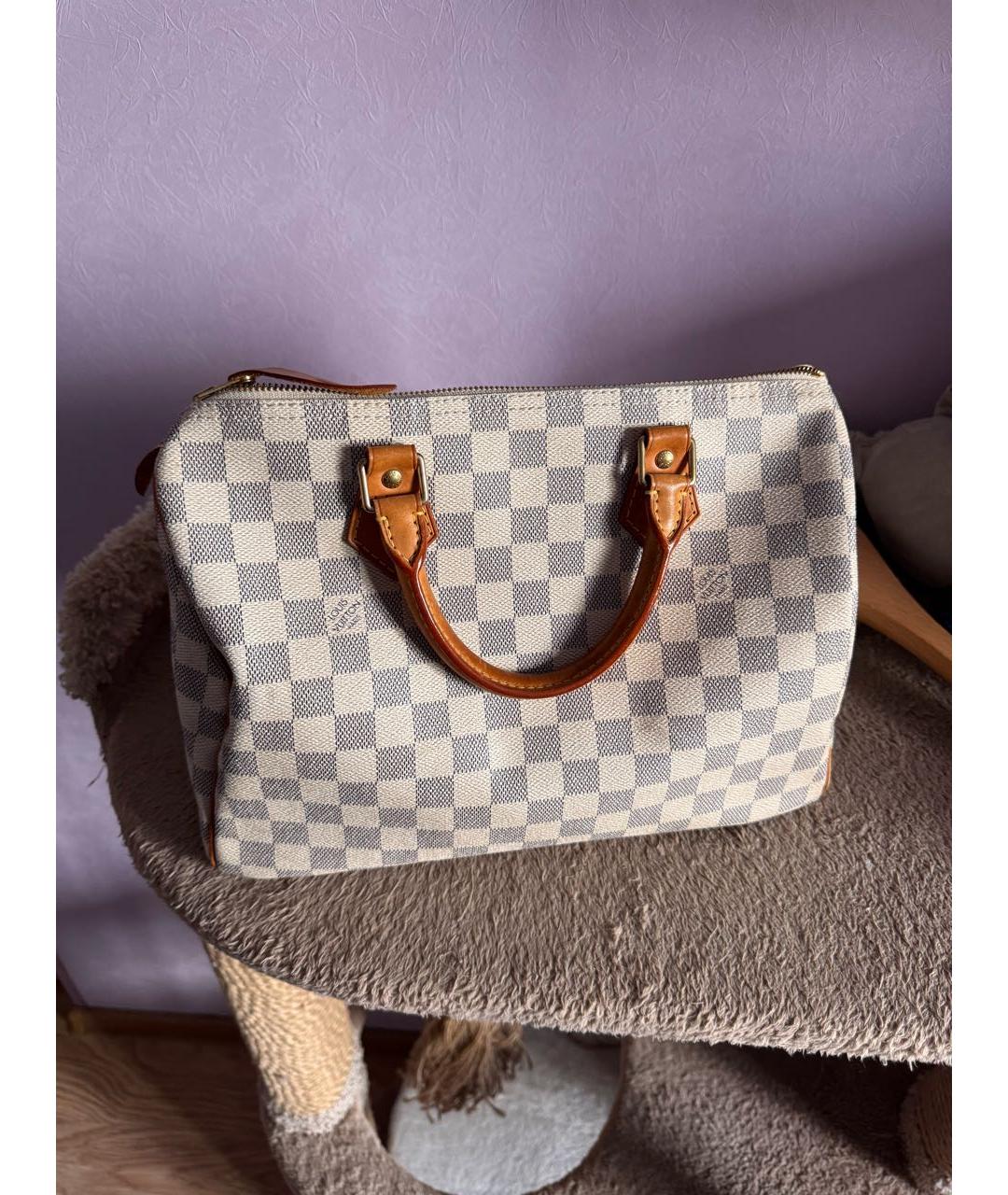 LOUIS VUITTON Белая сумка с короткими ручками, фото 8