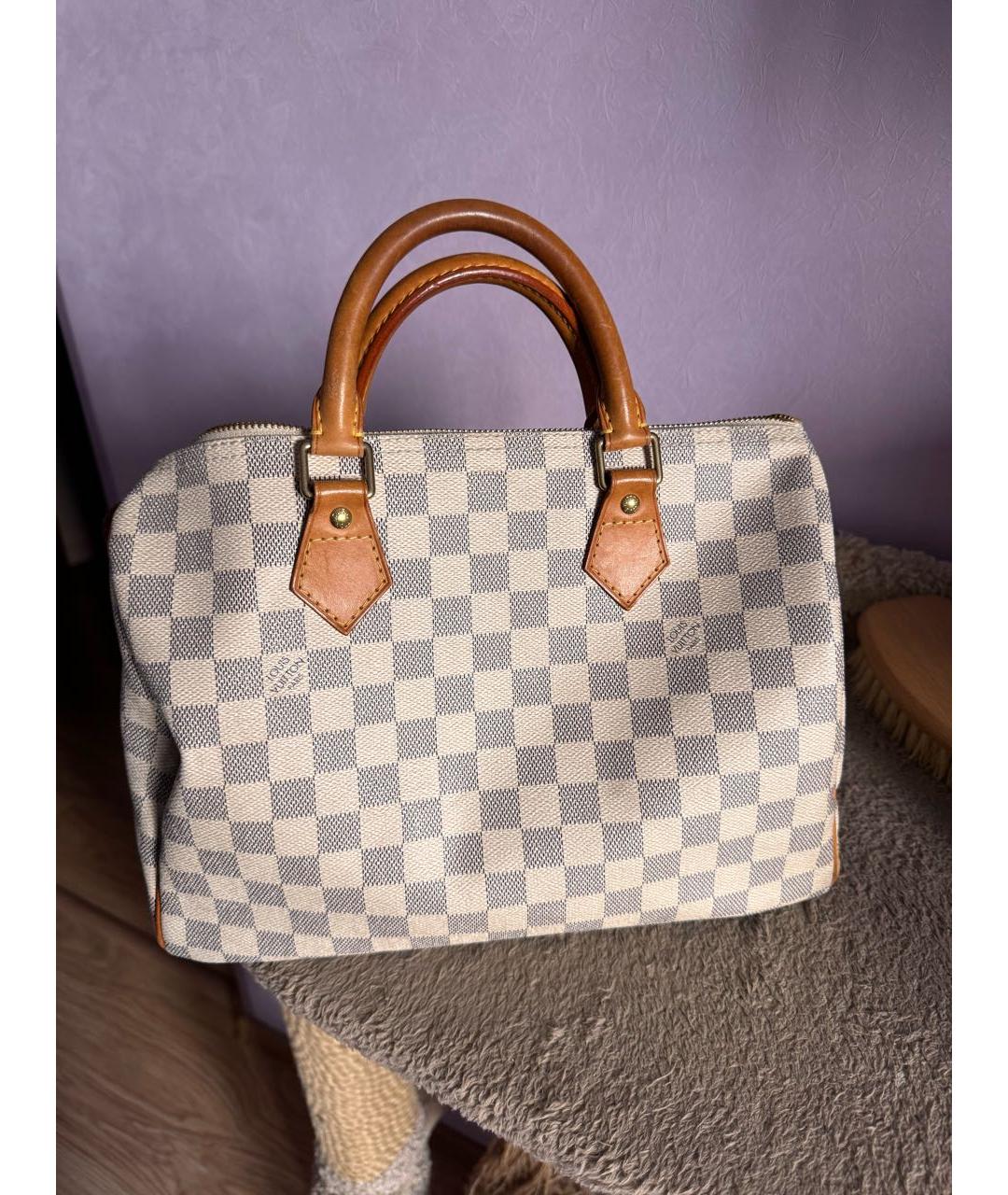 LOUIS VUITTON Белая сумка с короткими ручками, фото 2