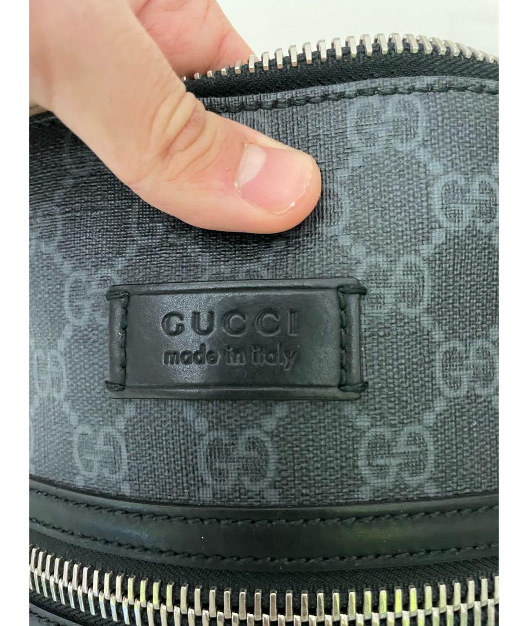 GUCCI Антрацитовая сумка на плечо, фото 7