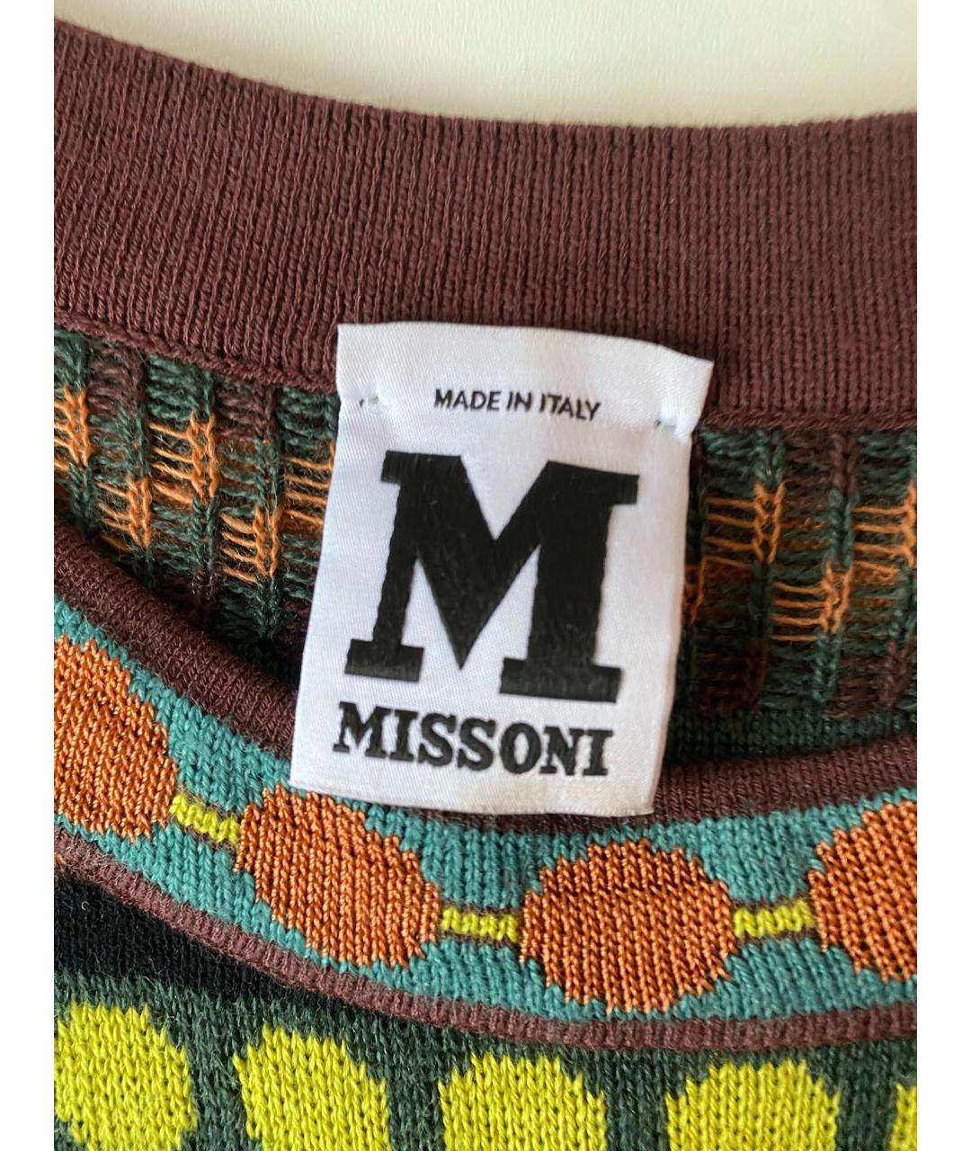 MISSONI Мульти шерстяное повседневное платье, фото 5