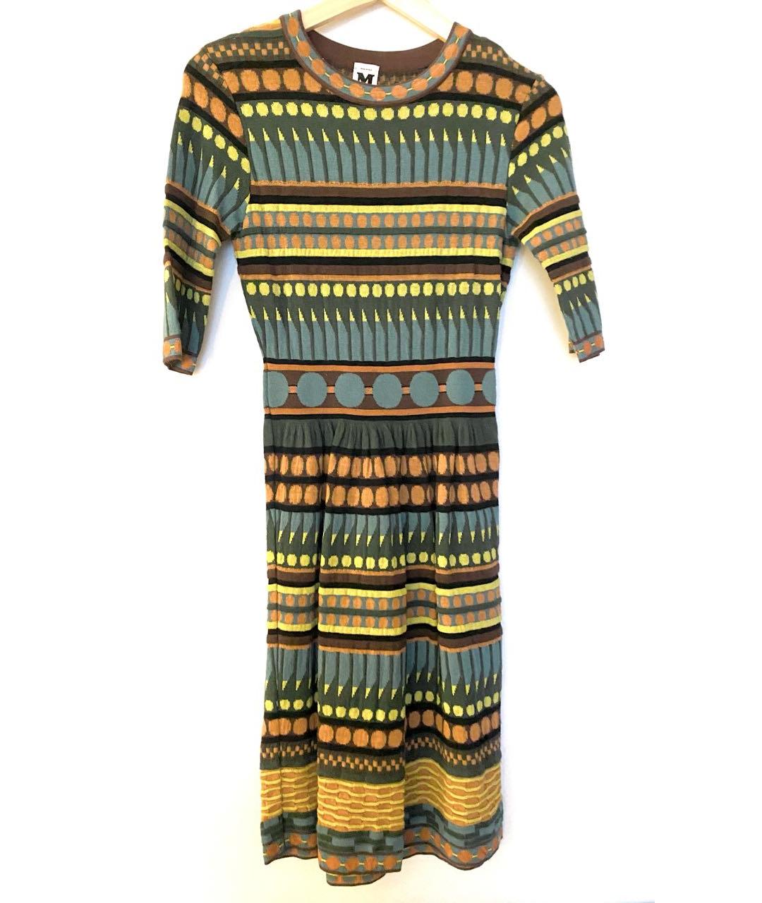 MISSONI Мульти шерстяное повседневное платье, фото 8