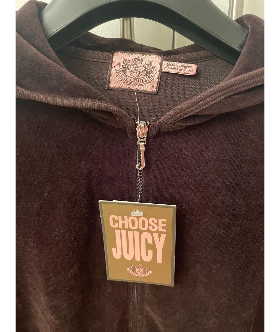 JUICY COUTURE Коричневый хлопковый костюм с брюками, фото 3