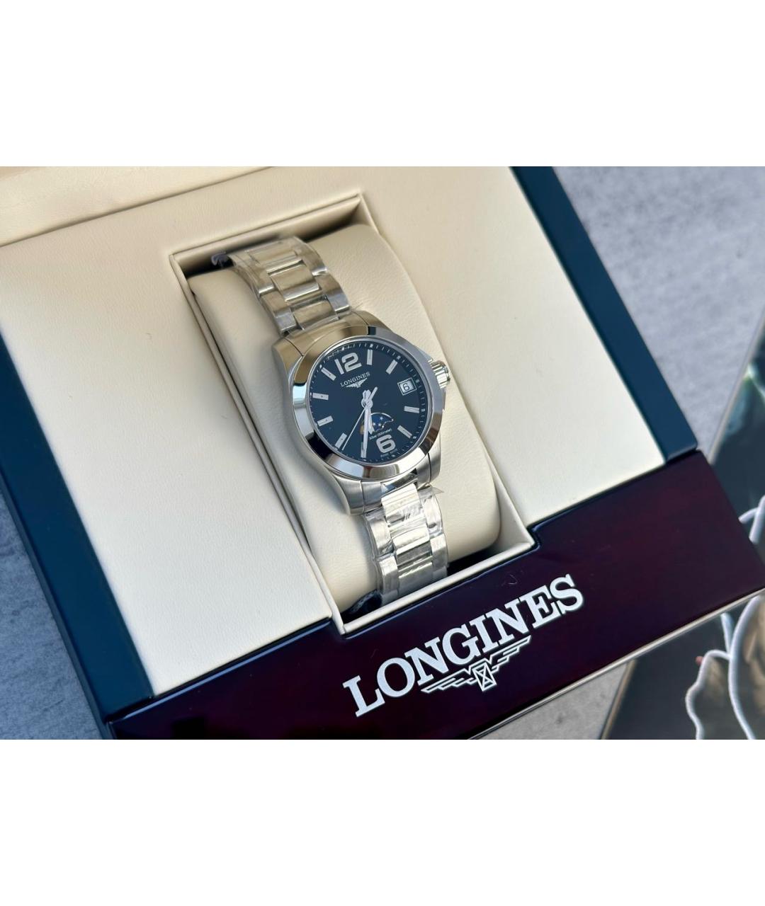 LONGINES Серебряные часы, фото 5