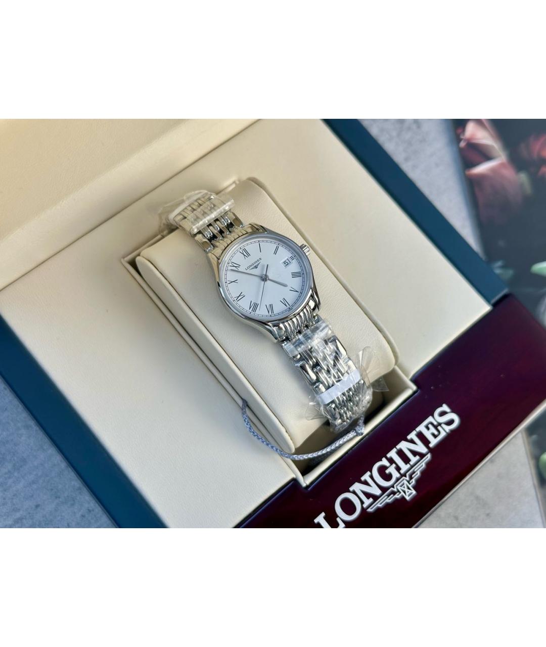 LONGINES Серебряные часы, фото 5