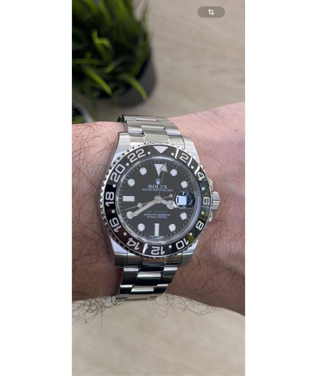 ROLEX Черные часы, фото 5