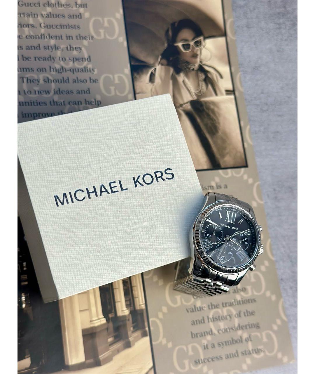 MICHAEL KORS Серебряные часы, фото 3