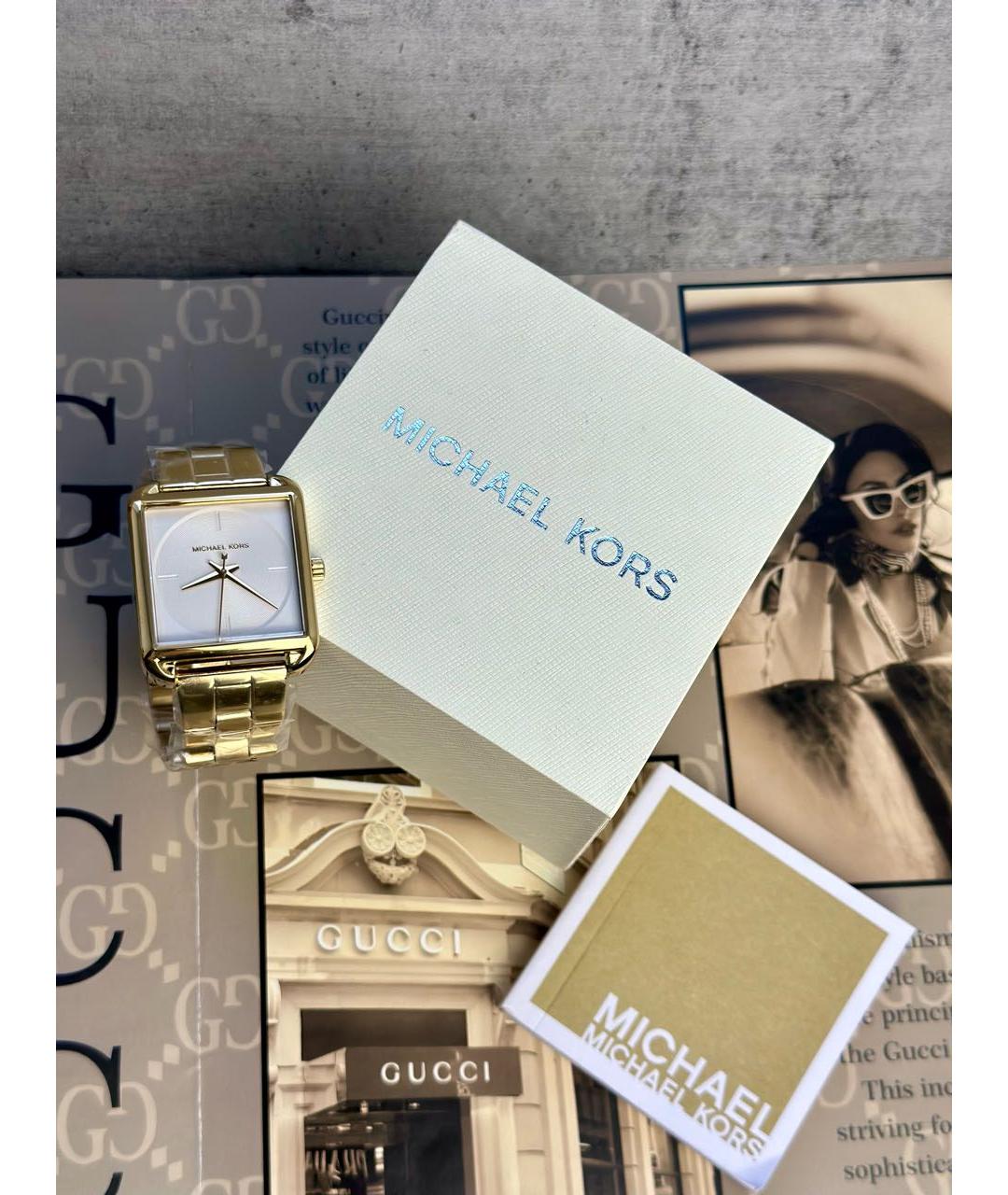 MICHAEL KORS Золотые часы, фото 3