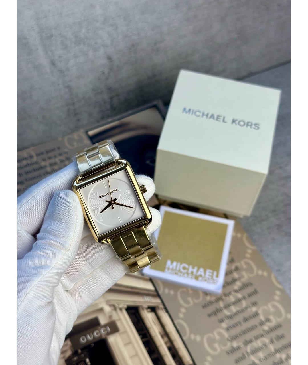 MICHAEL KORS Золотые часы, фото 2