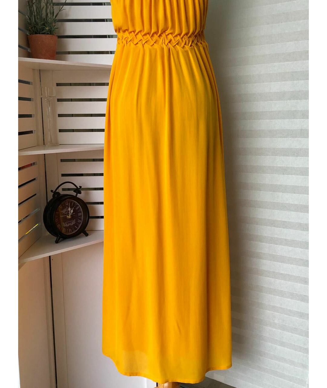PLEIN SUD Оранжевое шелковое повседневное платье, фото 2