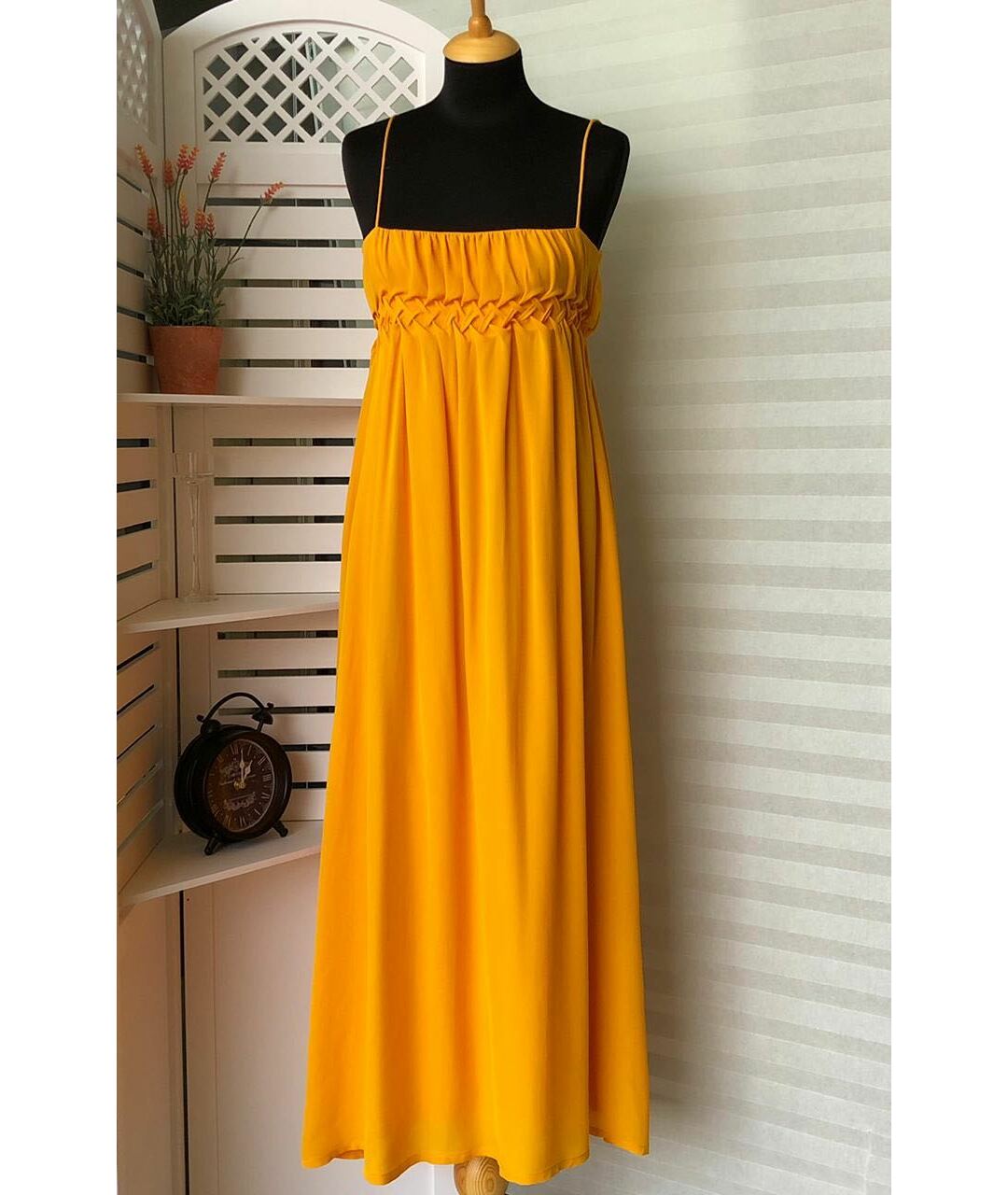 PLEIN SUD Оранжевое шелковое повседневное платье, фото 9