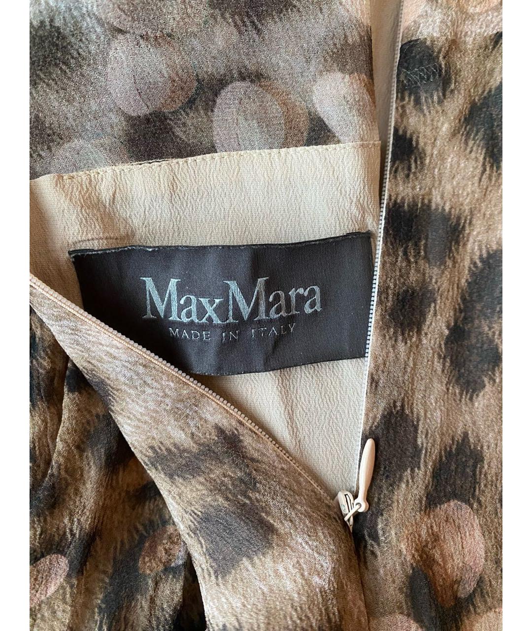 MAX MARA Мульти шелковое платье, фото 5