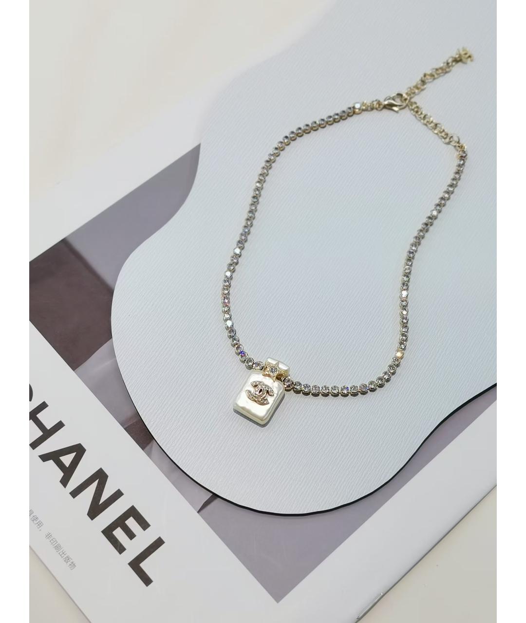 CHANEL Белое колье, фото 6