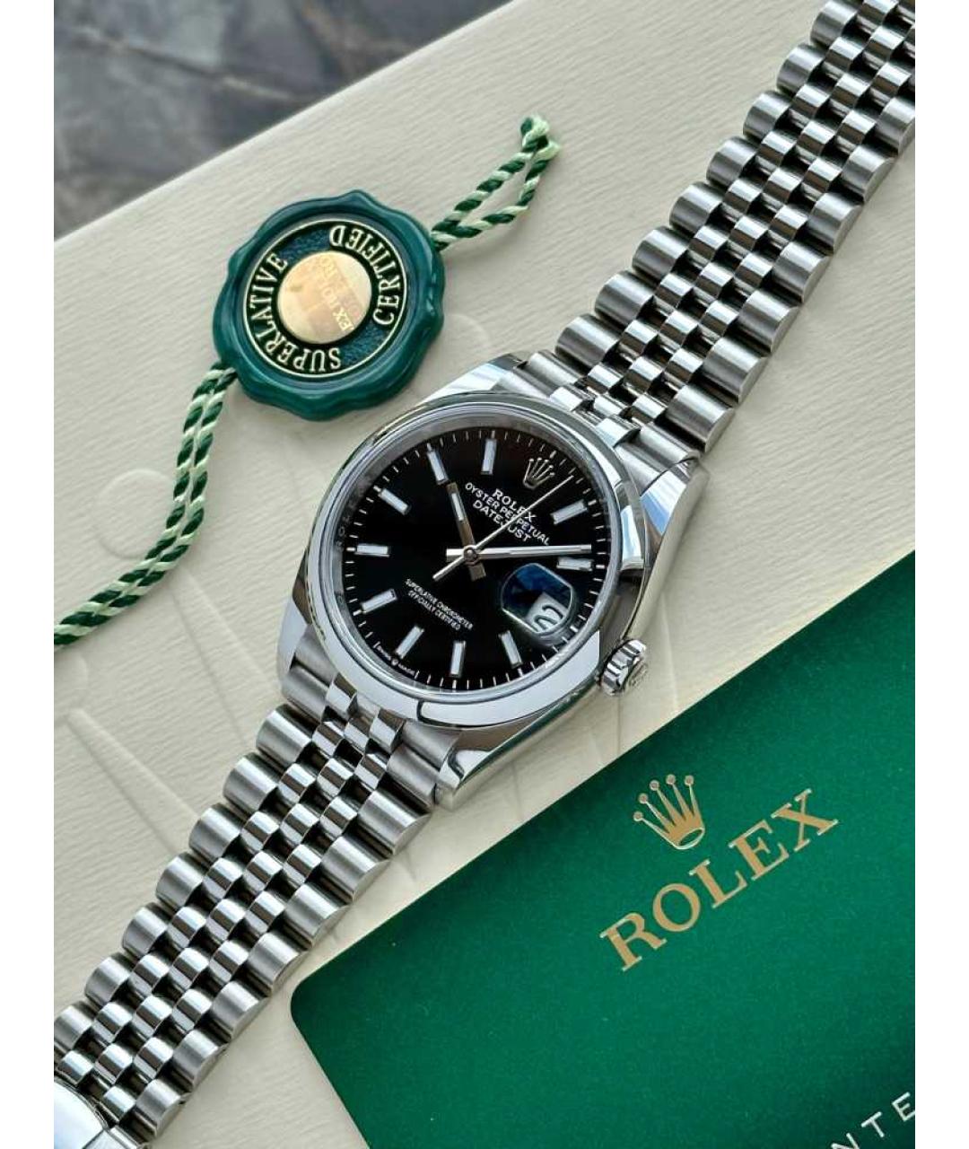 ROLEX Черные часы, фото 3