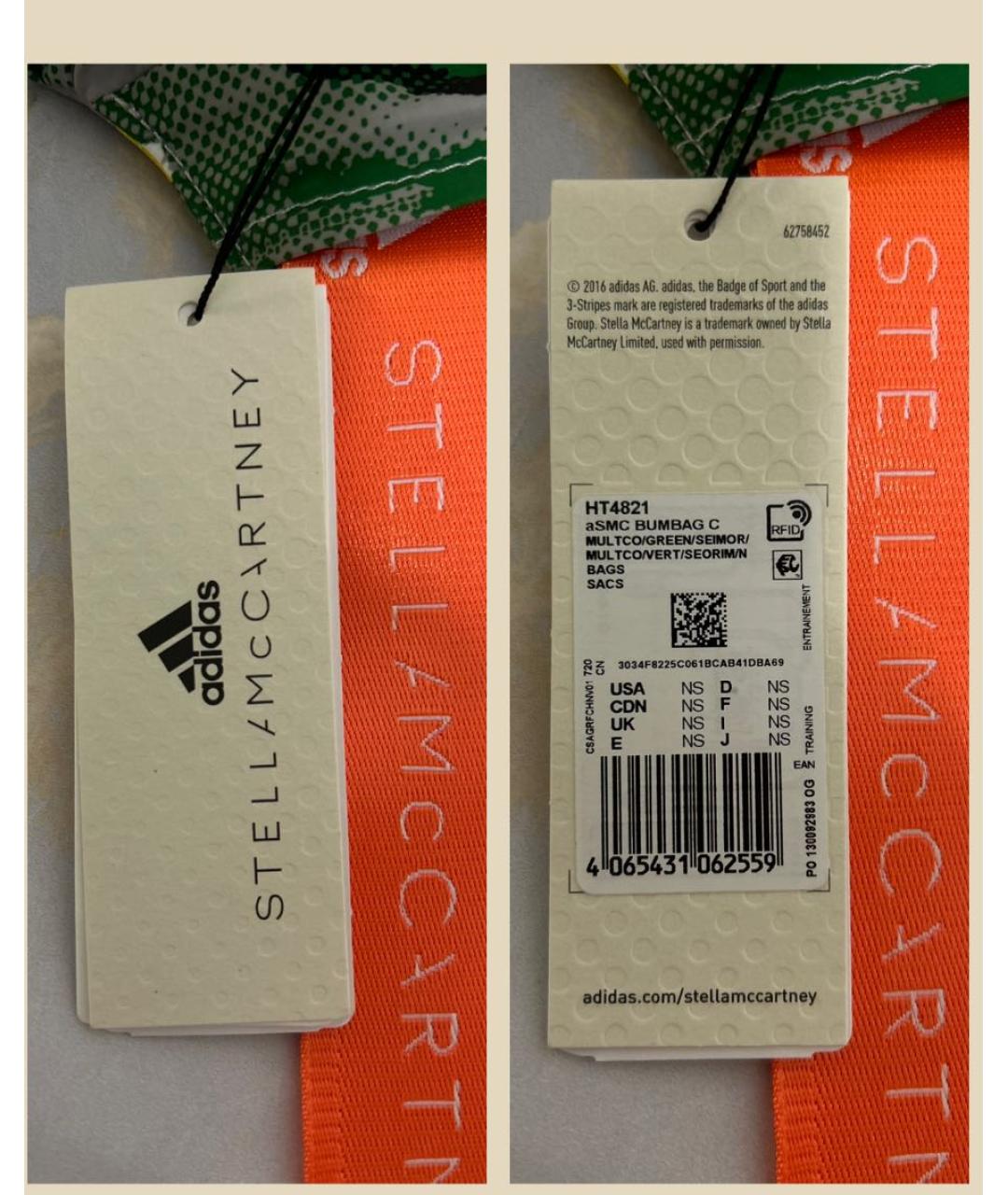 ADIDAS BY STELLA MCCARTNEY Зеленая поясная сумка, фото 3