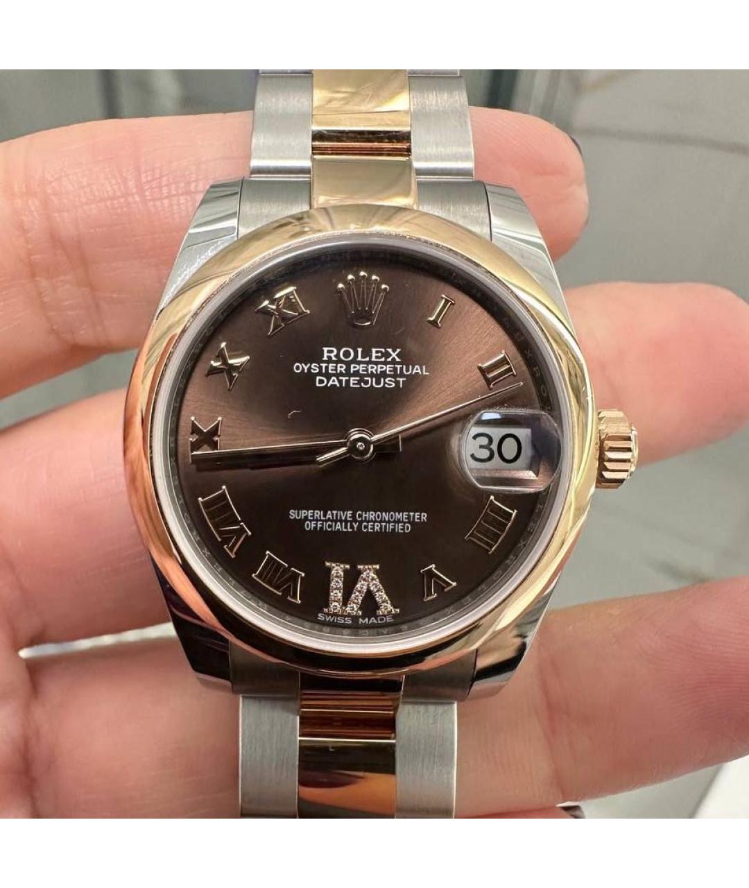 ROLEX Часы из розового золота, фото 2