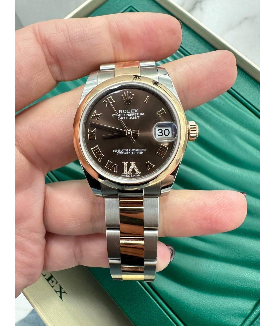 ROLEX Часы из розового золота, фото 7