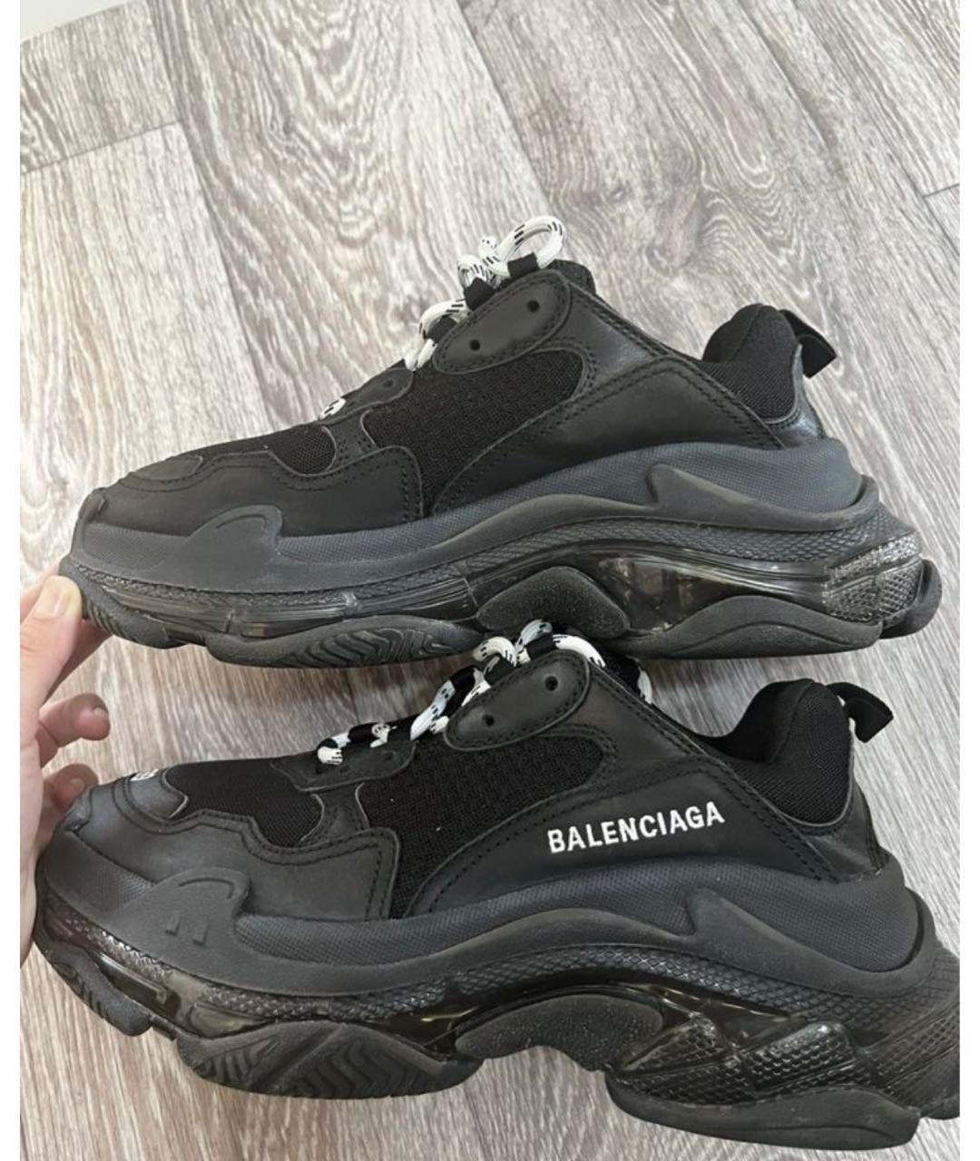 BALENCIAGA Черные кроссовки, фото 4