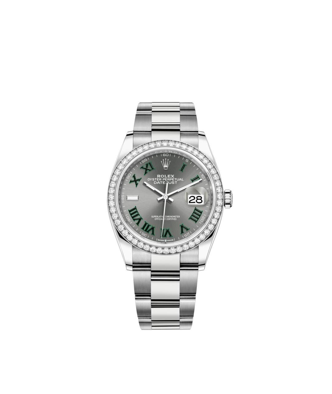 ROLEX Серые часы из белого золота, фото 1