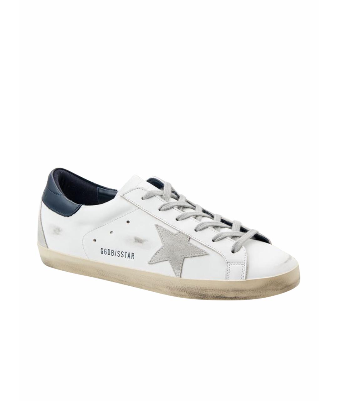 GOLDEN GOOSE DELUXE BRAND Белые кожаные кеды, фото 1