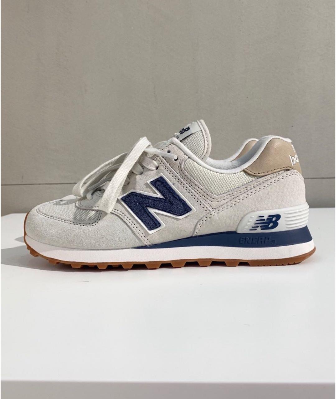 NEW BALANCE Серые замшевые низкие кроссовки / кеды, фото 6