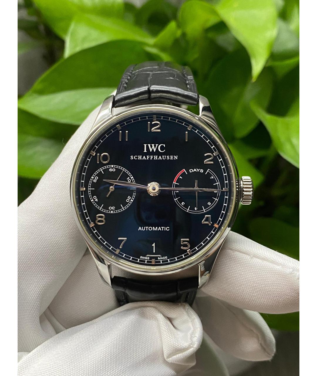 IWC Schaffhausen Черные часы, фото 2