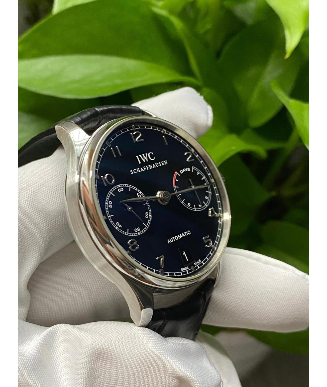 IWC Schaffhausen Черные часы, фото 4