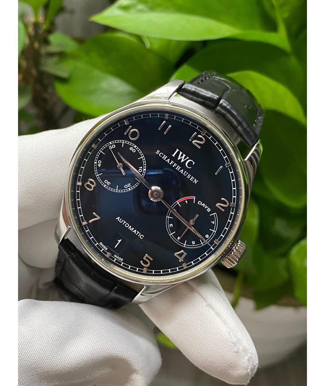 IWC Schaffhausen Черные часы, фото 3